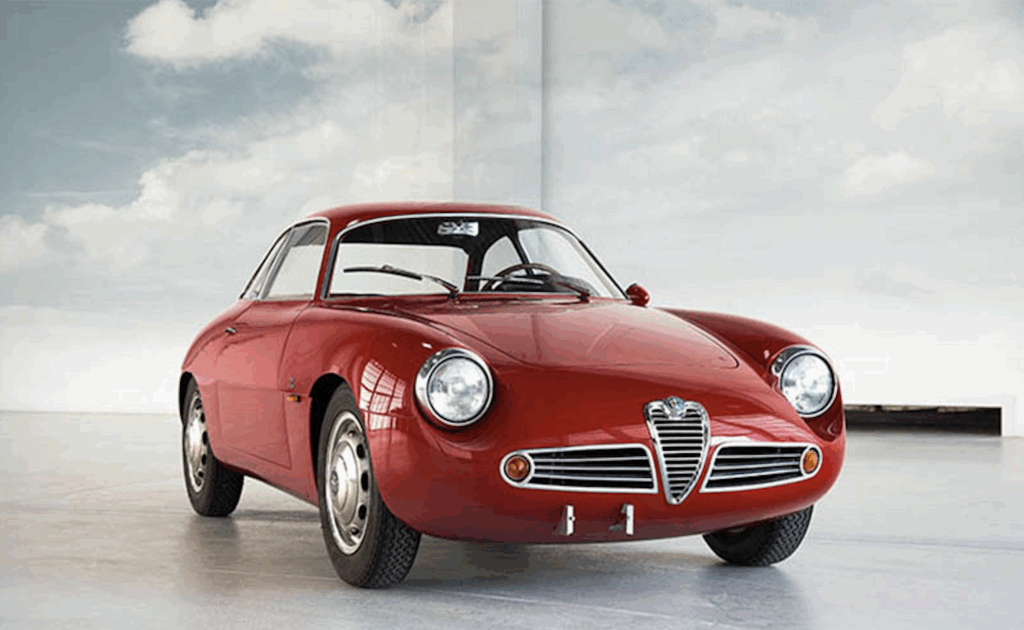 Alfa Romeo Giulietta degli anni ’50, simbolo della rinascita industriale e sportiva italiana del dopoguerra